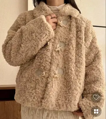 베이지 플리스 자켓 FREE 사이즈