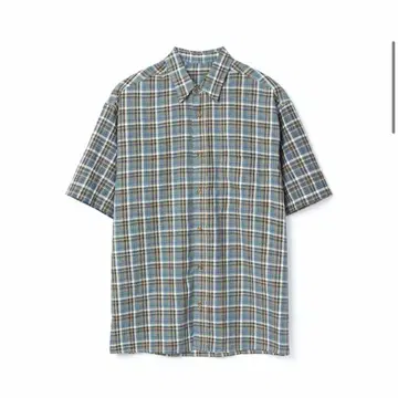 DNSR Oversized Half Check Shirt Mix Blue