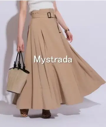 [택 포함 새상품] Mystrada 하이웨스트 플레어 스커트