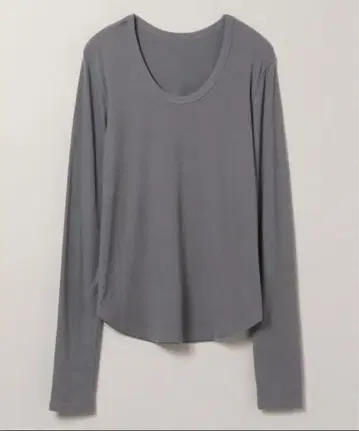 JEANASIS 스무스 골지 U넥 LS TEE