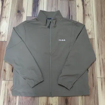 새상품급 F.C.R.B. 더블 지퍼 자켓 드로우 코드 포함