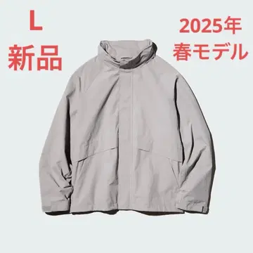 유니클로 윈드프루프 스탠드 블루종