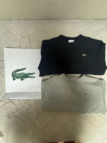 Lacoste 맨투맨 [ 미사용 새상품 ] 2가지 색상 세트