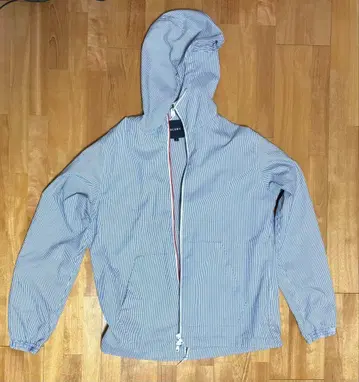 BEAMS 스트라이프 후드 자켓