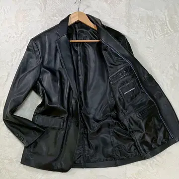 컨디션 최상/XL 양가죽 CHRISTIAN MODE 테일러드 자켓 블랙