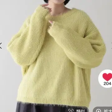 5 게이지 페더 믹스 풀오버 여성용 니트