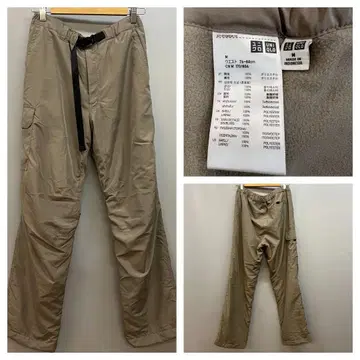 UNIQLO 방풍 웜 이지 카고 팬츠 안감 플리스 겨울용 M 사이즈