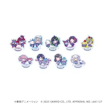 걸즈밴드 클라이 x 산리오 아크릴 푸치 스탠드 컴플리트 세트 (전 9종)