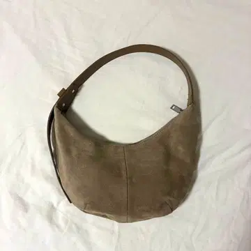 하프문 원 핸들백 / 스웨이드 숄더백