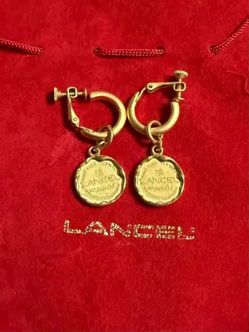 LANCEL 코인형 후프 귀찌