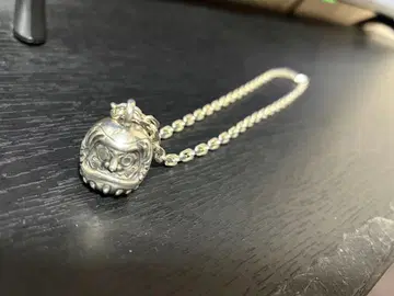 실버 달마 펜던트 목걸이 약 45cm