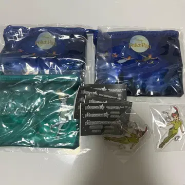 피터팬 모듬 컬렉션 클리어 파우치 이어지는 아크릴 참