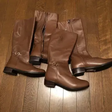 브라운 롱 부츠 23.5cm 2켤레