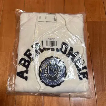 ABERCROMBIE 후드 부착 후드티 화이트 L