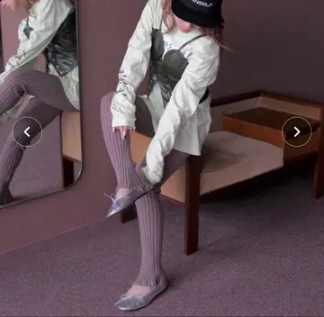 리브 플레어 니트 레깅스 SANSeLF