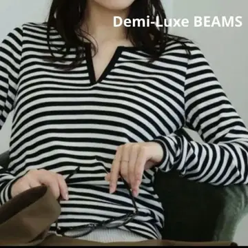 Demi-Luxe BEAMS 보더 니트