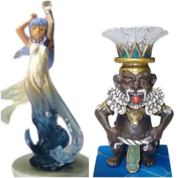 2개 세트 데몬즈 크로니클 웬디네 베스 피규어 가챠