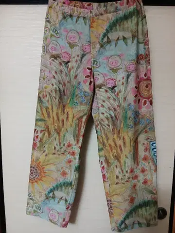 알베로베로 돼지 아트 팬츠