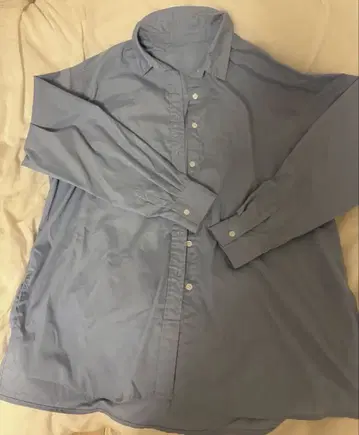 앤트마리스 셔츠 오버사이즈 블루 셔츠