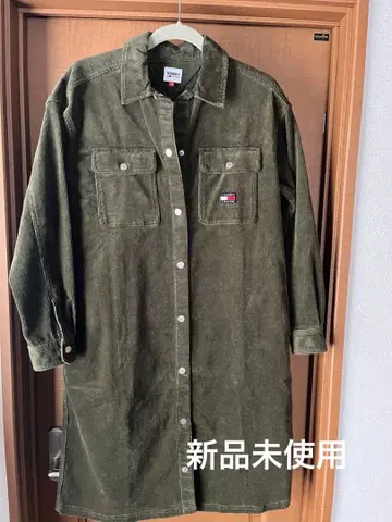 미사용 새상품 TOMMY 청바지 두꺼운 원단 셔츠 원피스