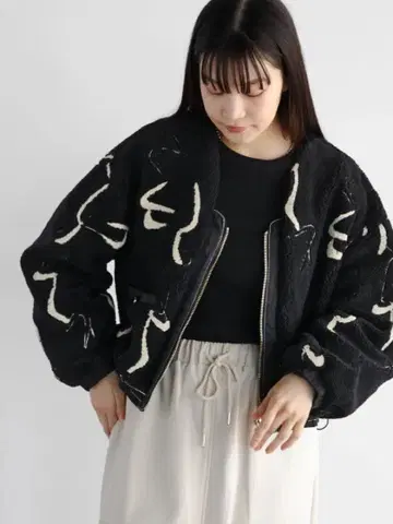 radiate 뉴앙스 모티브 보아 블루종 블랙 black