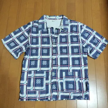 1960년대 빈티지 비치 셔츠 USA 파일 원단