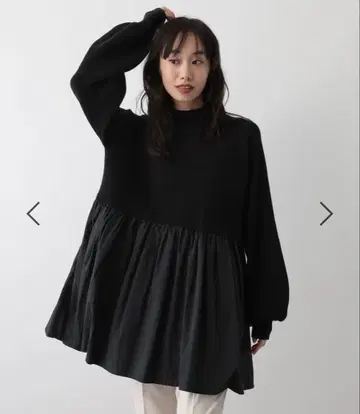 FOUND GOOD 천 절개 니트 튜닉