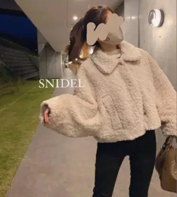 SNIDEL Sustainable 숏 보아 코트