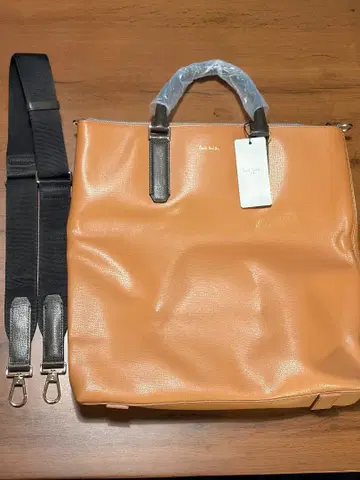 폴스미스 Paul Smith 카멜 합성 피혁 비즈니스 백