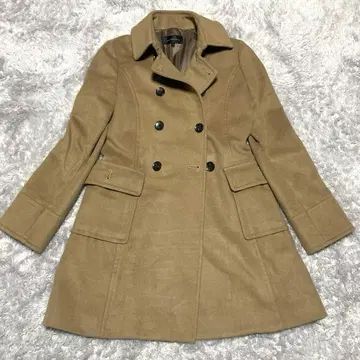 새상품급 유나이티드 애로우즈 울 코트 더블 카멜 롱 사이즈 L