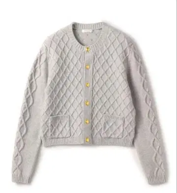 MACPEE 하이브리드 코튼 케이블 크루넥 가디건