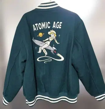 [택 포함 새상품] 블루벨베츠 바시티 자켓 다크 그린