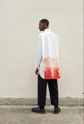 질 샌더 19ss 프린트 셔츠