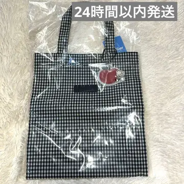 파밀리아 토트백 블랙 체크