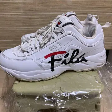 FILA 로우컷 통굽 스트릿 대드 스니커즈 27.5