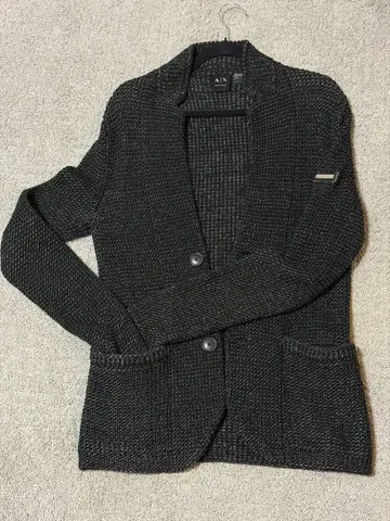 Armani Exchange 가디건 블랙/그레이