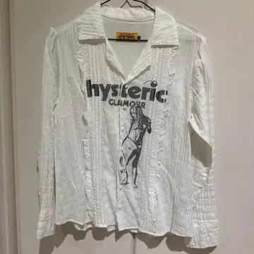 HYSTERIC GLAMOUR 화이트 긴팔 셔츠 M