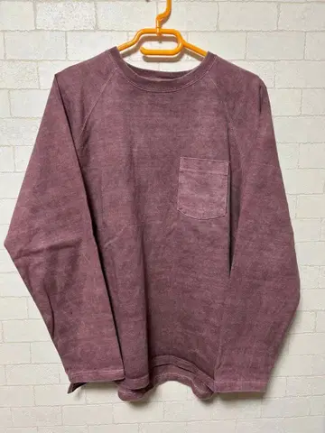 굿온 롱 슬리브 헤비 래글런 포켓 T셔츠