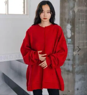 JEANASIS 데미지 리메이크 맨투맨 트레이닝복