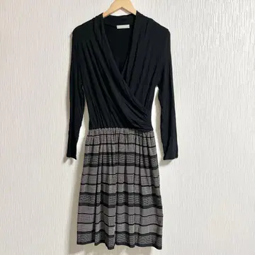 DAMA collection 카슈쿨 무릎 기장 원피스 S 블랙