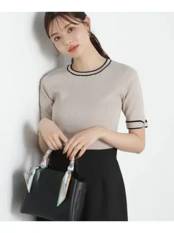 PROPORTION BODY DRESSING 리본 포인트 니트