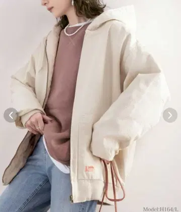 클래식 엘프 JaVa 자바 별주 퀼팅 코튼 블루종 아이보리 M