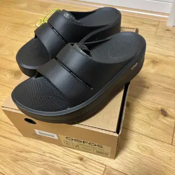 [ 미사용 새상품 ] OOFOS OOmega OOahh Women 블랙