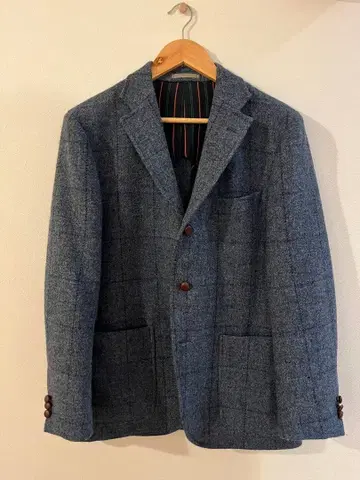 TEIJIN 해리스 트위드 테일러드 자켓 48L 울