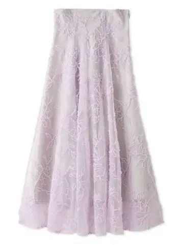 SNIDEL 라메 자수 스커트