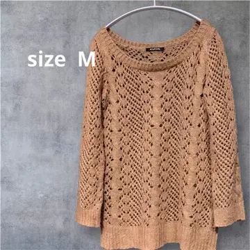 시스루 니트 긴팔 sizeM 헤이세이 레트로