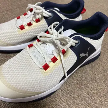 PUMA 골프화 남성용 화이트/네이비