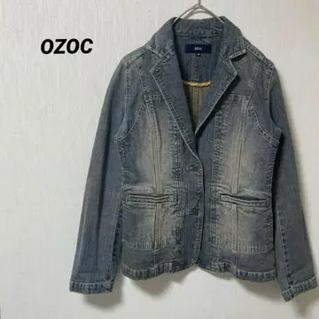 오조크 데님 블루 데님 자켓 긴팔 빈티지풍 멋짐 38