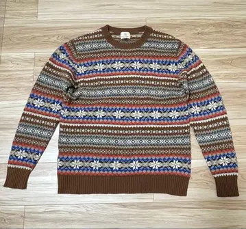 [ 새상품급 ] BEAUTY&YOUTH 노르딕 무늬 스웨터 L 사이즈