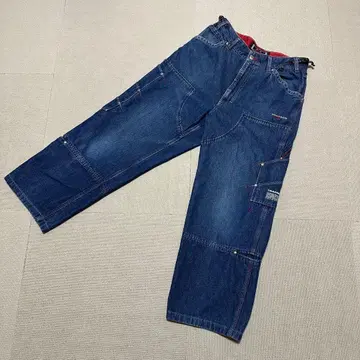 TRANSER 트랜서 데님 팬츠 멀티 포켓 프린트 자수